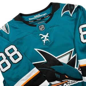 Fanatics San Jose Sharks Jersey Mens Small Teal #88 (No Name) NHL Breakaway